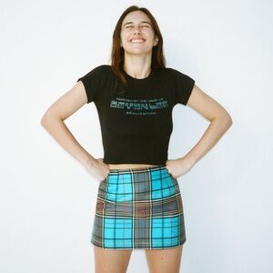 Réalisation Par The Nicolette in Deanie Check skirt